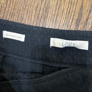 Loft Black Shorts with pockets